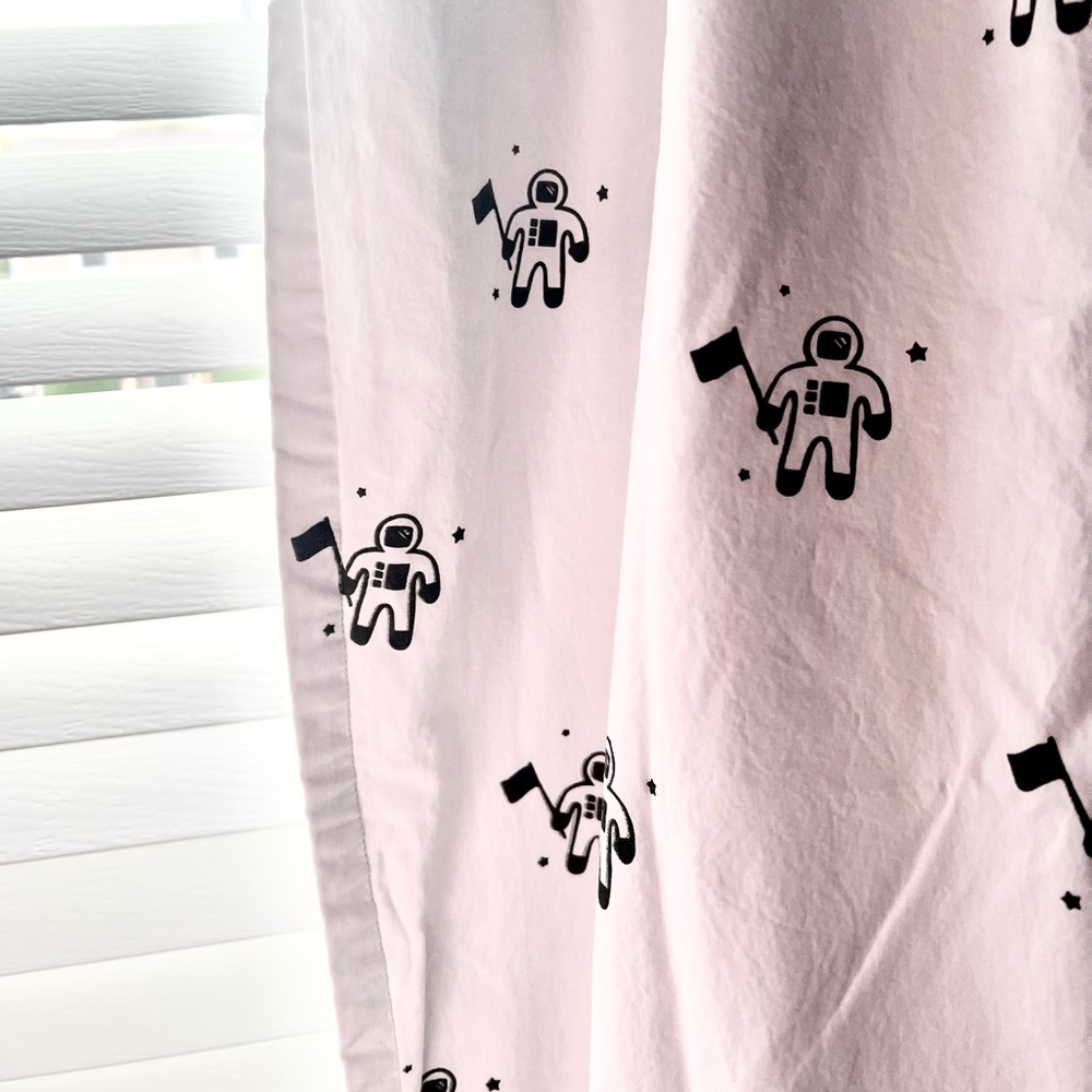 The Land of Nod / Crate & Barrel | Astronaut Curtains | 2 Panels | 44x96in